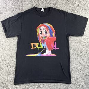 Tekashi 6ix9ine Dummy Boy Album Black Graphic T Shirt Mens Medium Rap Hip Hop